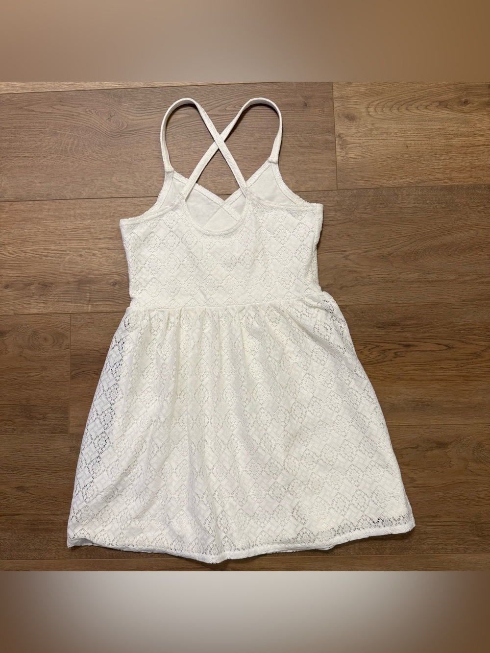 Abercrombie Kids Girls’ White Lace Dress, Fully Lined, Sz. L (14) - Picture 2 of 4